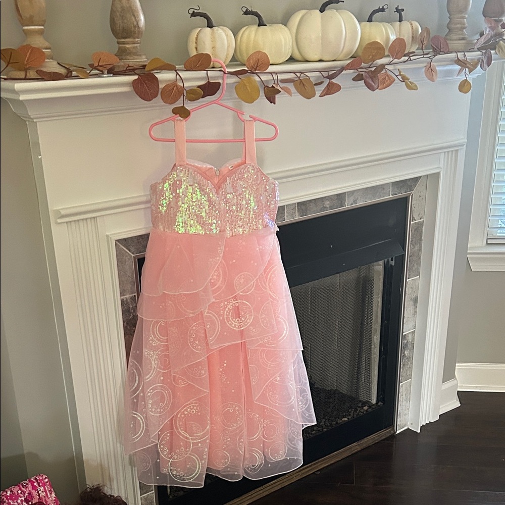 Pink Sequin pageant dress